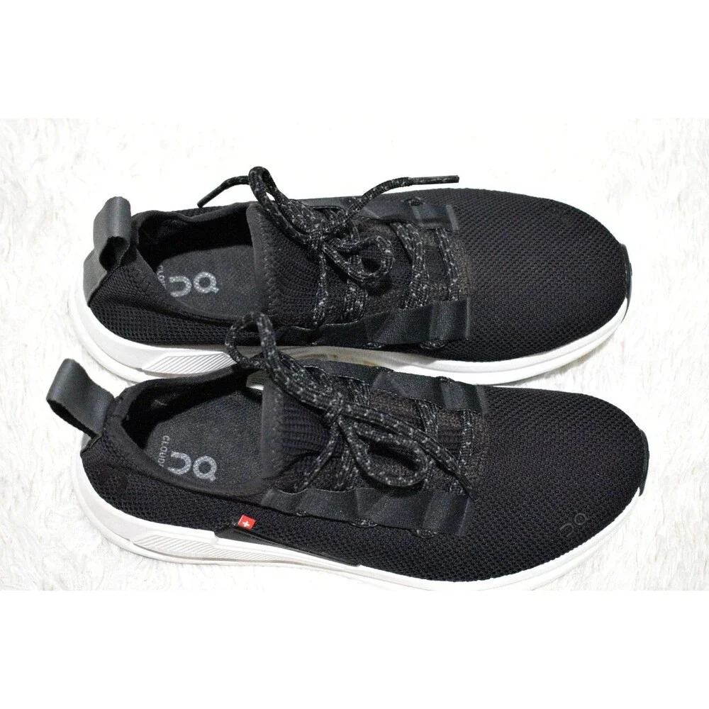 On Cloudeasy Womens Running Athletic Sneaker Black White 76.98441 US 8.5 EU 40